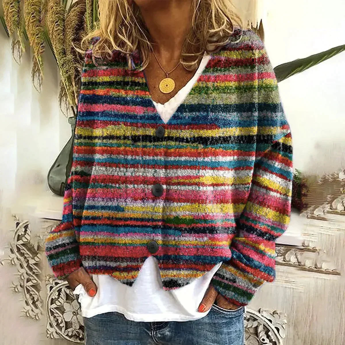 Effie - Stylish Printed Sweater for a Trendy Look