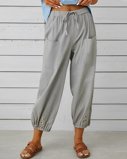MAYA - Trendy high-waisted wide trousers for a stylish look