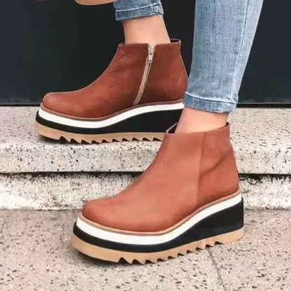 Carly - Luxury Orthopaedic Leather Boots for Optimal Comfort