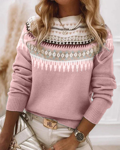 Diana - Trendy Bohemian Knitted Sweater for a Stylish Look