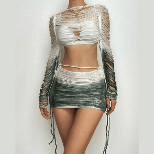 Annabelle™ - Self Tie Mini Skirt Set