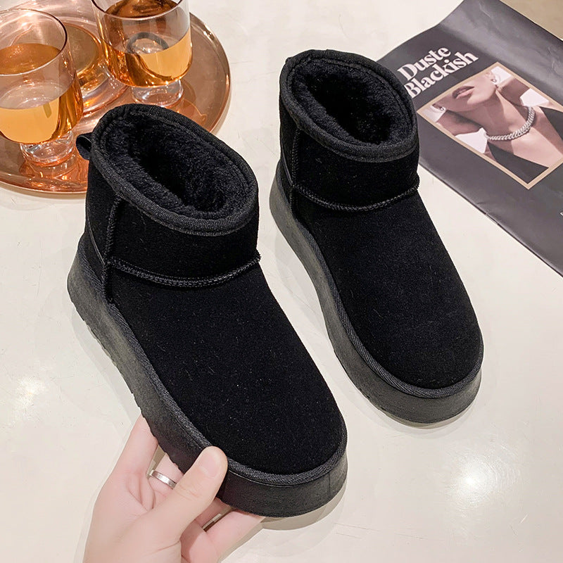 Anita - Stylish outdoor leather snow boots for adventurous winter days