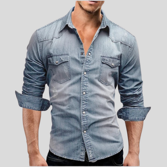Nate™ - Modern Denim Shirt