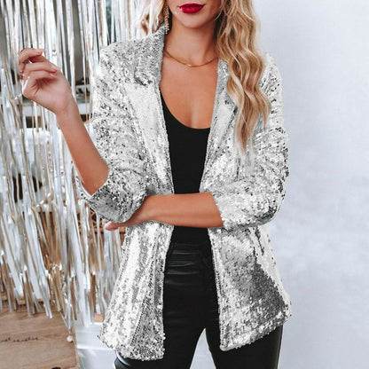 Glitzernder Alina Pailletten-Blazer für einen funkelnden Auftritt