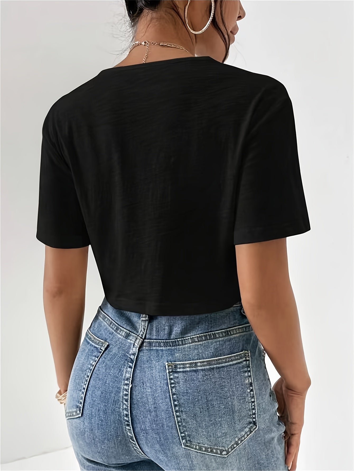 Women's T-Shirt with Unique Cherry Texture