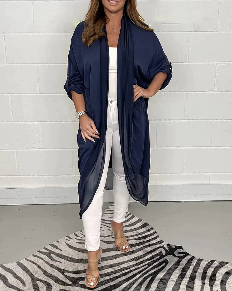 Talitha - Elegant and Comfortable V-Neck Top in Luxury Silky Material for Women