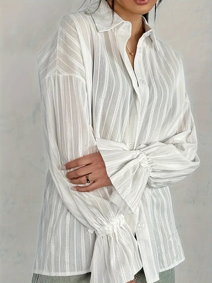 Delilah - Elegant Long Sleeve Blouse for Women in Autumn Style