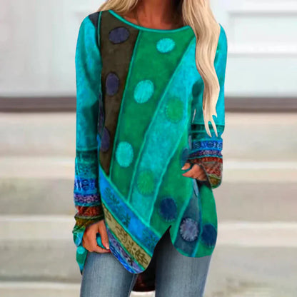 Leila - Enchanting vintage tunic in vibrant colours