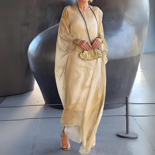Rosa™ - Elegant Silk Chiffon Dress