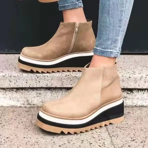 Carly - Luxury Orthopaedic Leather Boots for Optimal Comfort