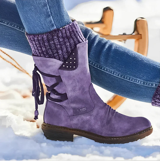 Louisa - Elegant winter boots with orthopaedic support for women in warm wool