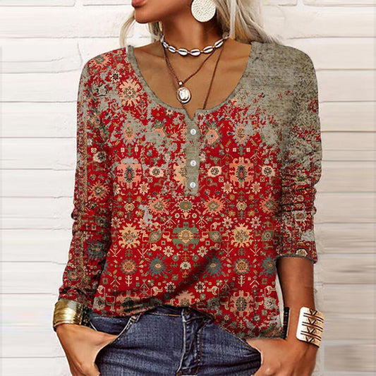 Inès - Stylish jumper with beautiful Aztec pattern