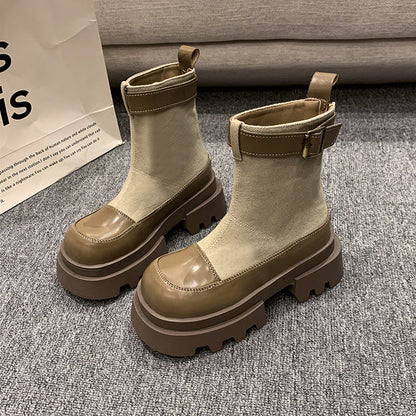 Louise - Trendy Women's Ankle Boots with Stylish Platform Soles