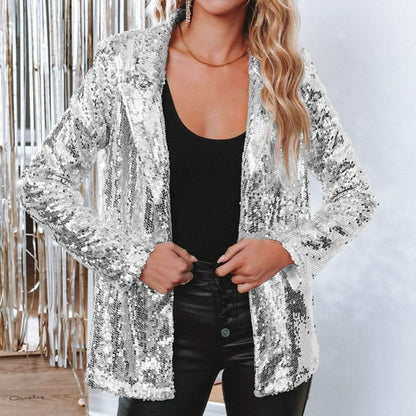 Glitzernder Alina Pailletten-Blazer für einen funkelnden Auftritt