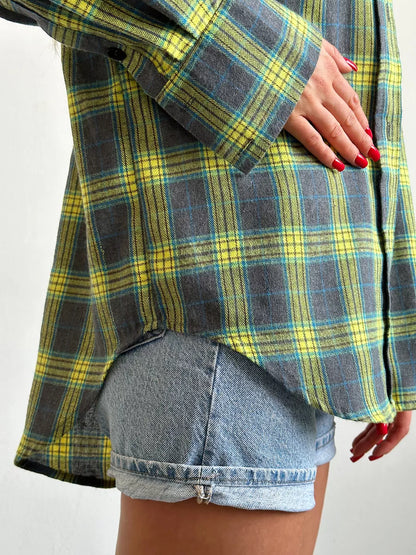 Carrie | Stylish checked flannel shirt