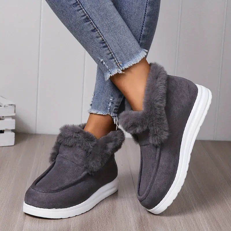 Billie - Stylish and comfortable fluffy snow boots