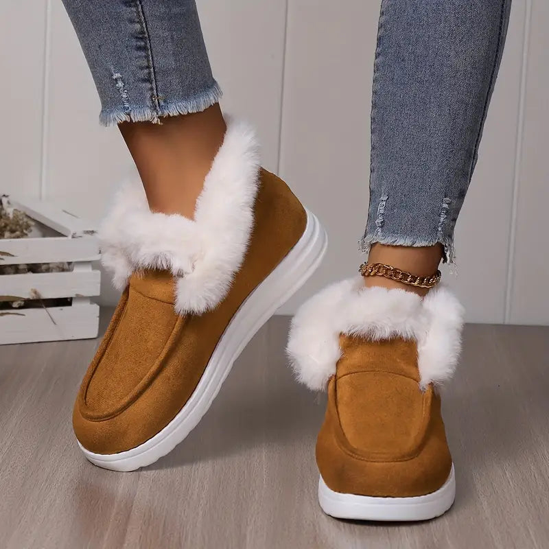 Billie - Stylish and comfortable fluffy snow boots