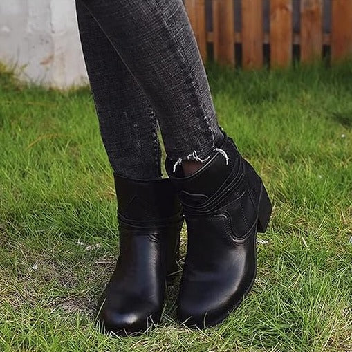 Vintage Lace-up Boots for Women - Greta Style