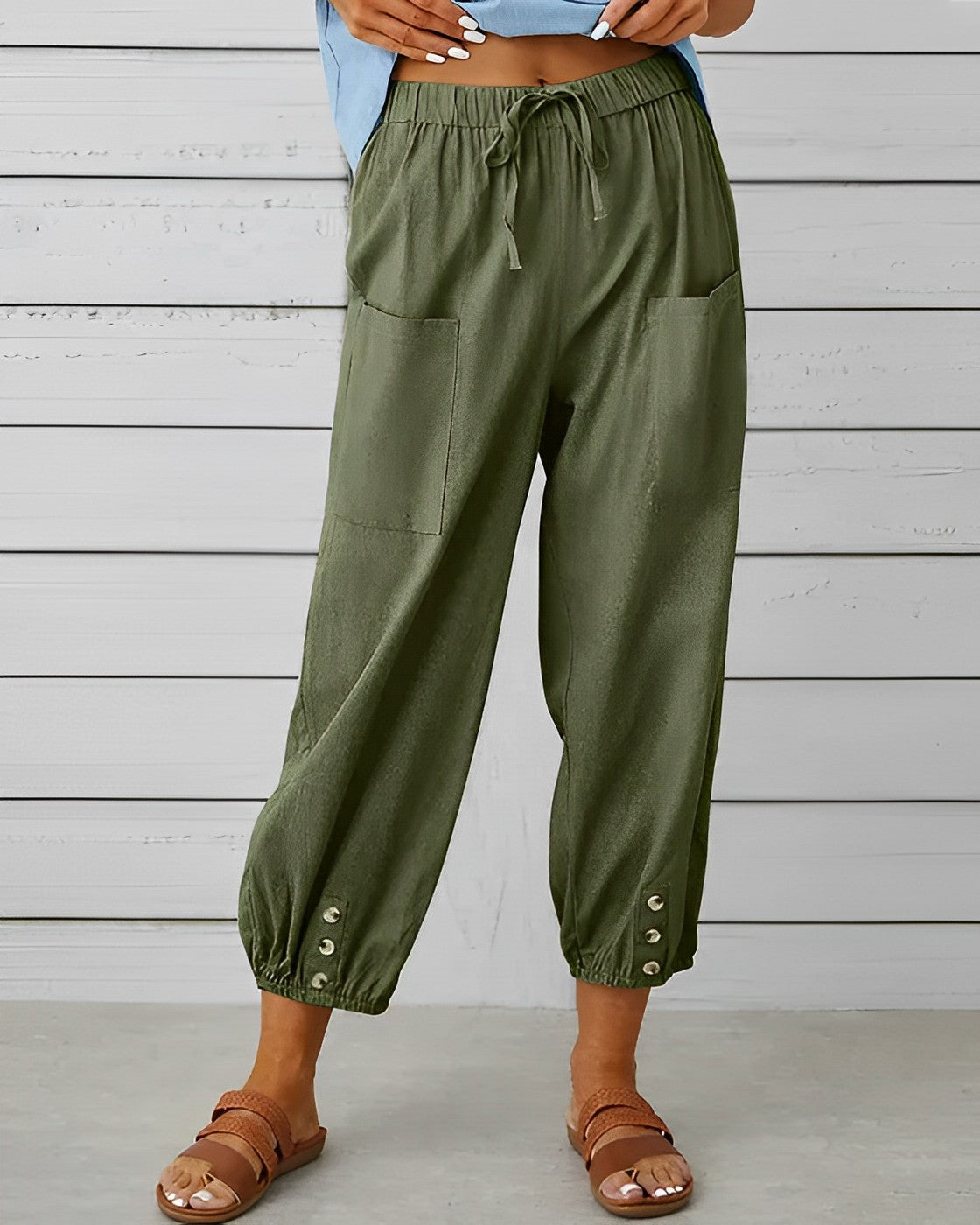 MAYA - Trendy high-waisted wide trousers for a stylish look
