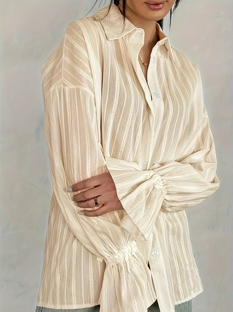 Delilah - Elegant Long Sleeve Blouse for Women in Autumn Style
