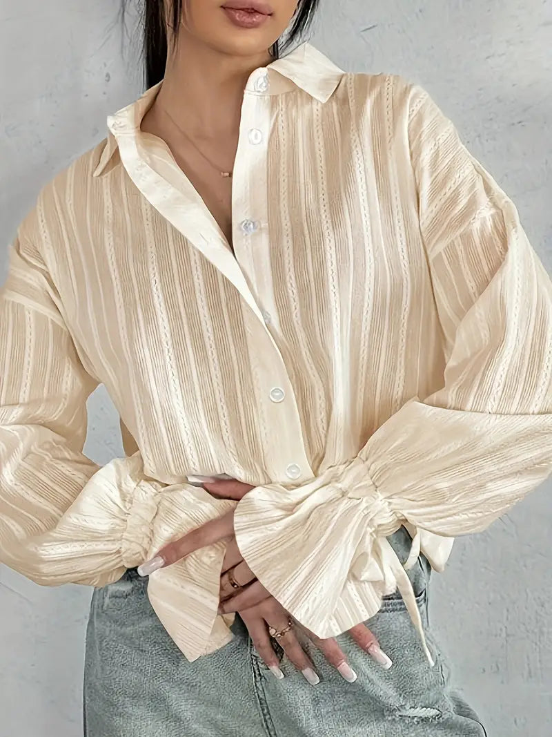 Delilah - Elegant Long Sleeve Blouse for Women in Autumn Style