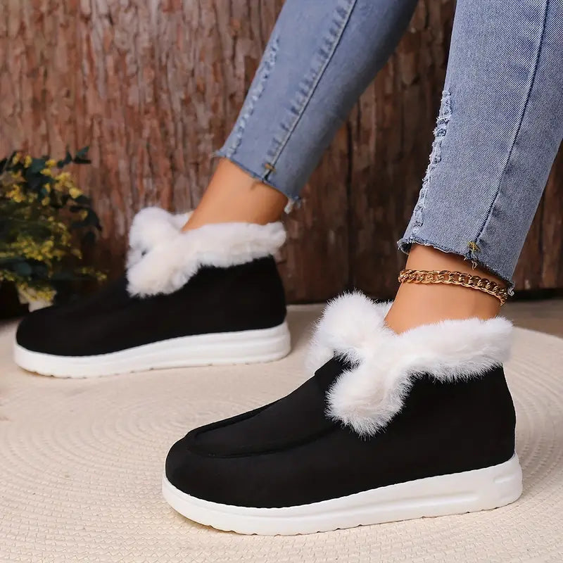 Billie - Stylish and comfortable fluffy snow boots