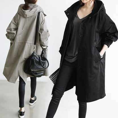 ADALEE - Stylish and waterproof long mackintosh for women