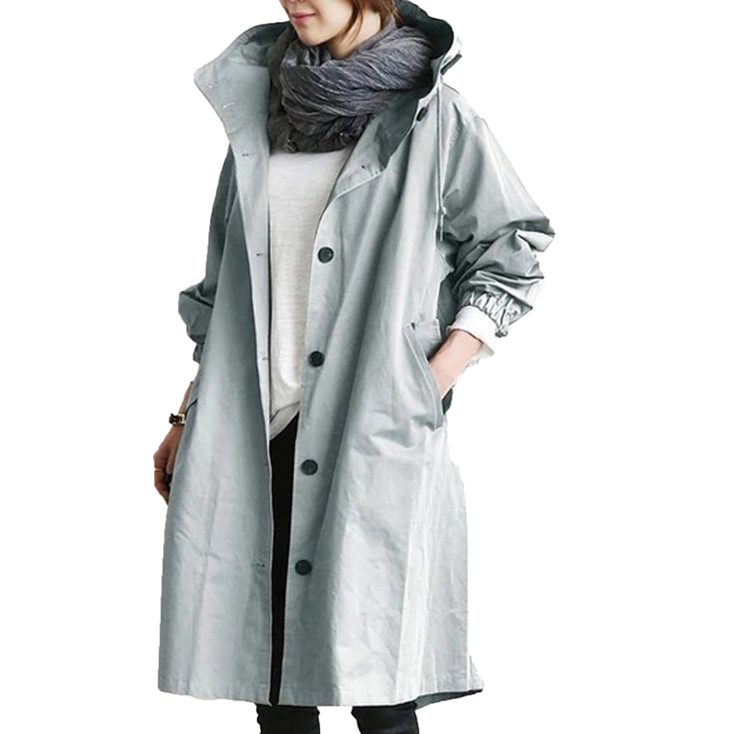 ADALEE - Stylish and waterproof long mackintosh for women