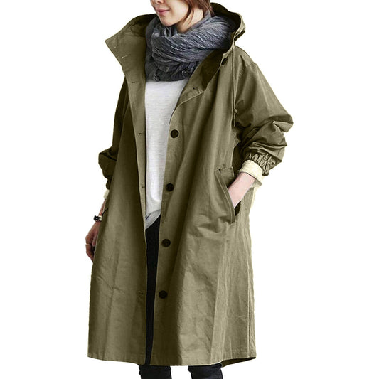 ADALEE - Stylish and waterproof long mackintosh for women