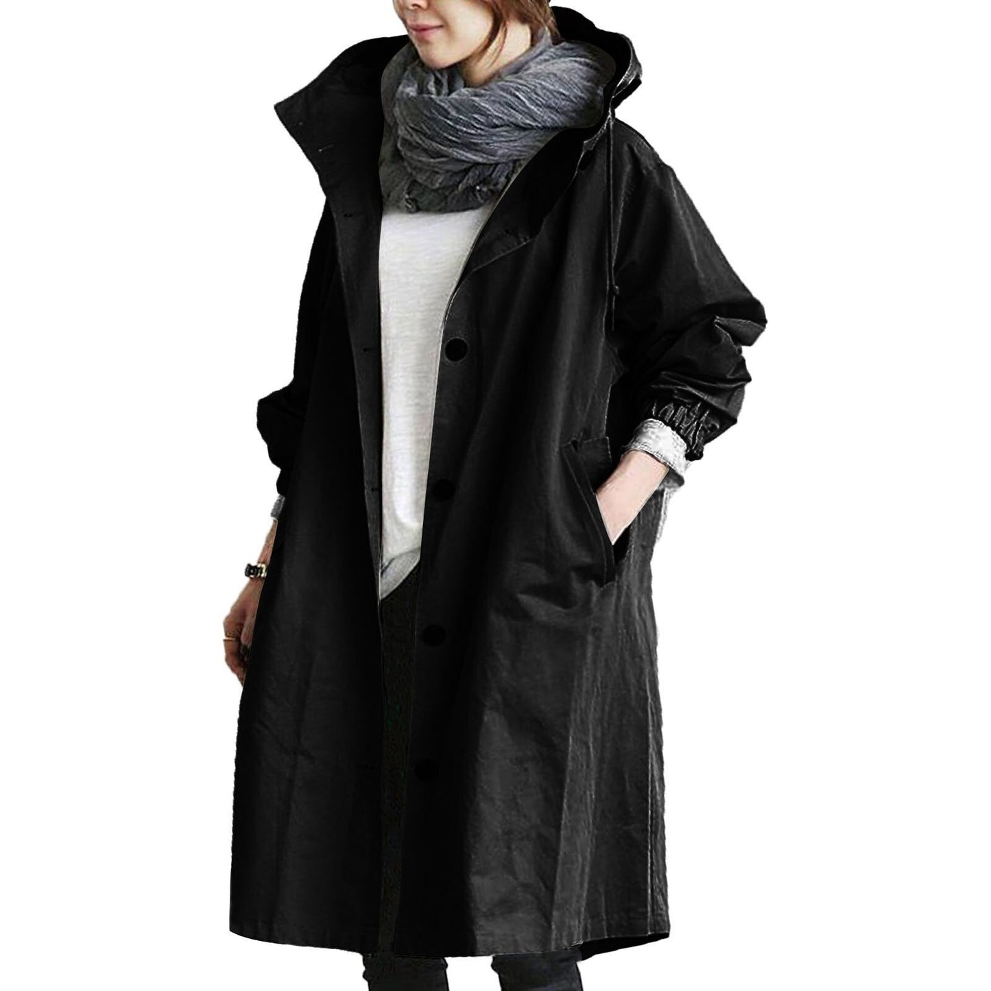 ADALEE - Stylish and waterproof long mackintosh for women