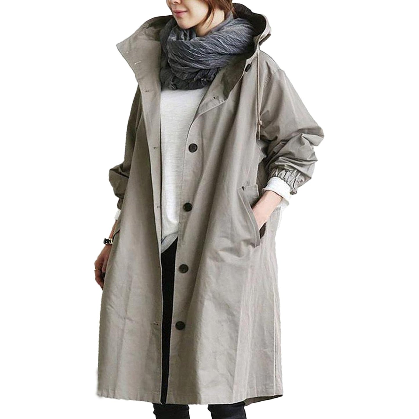 ADALEE - Stylish and waterproof long mackintosh for women