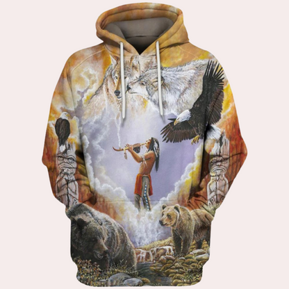 ALVARO - Great Comfortable Printed Hoodie for Men