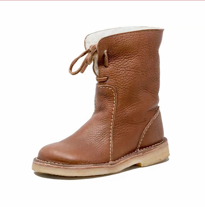 Stylish leather snow boots - Andrea