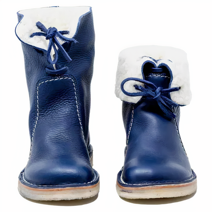 Stylish leather snow boots - Andrea