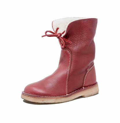 Stylish leather snow boots - Andrea