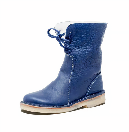 Stylish leather snow boots - Andrea