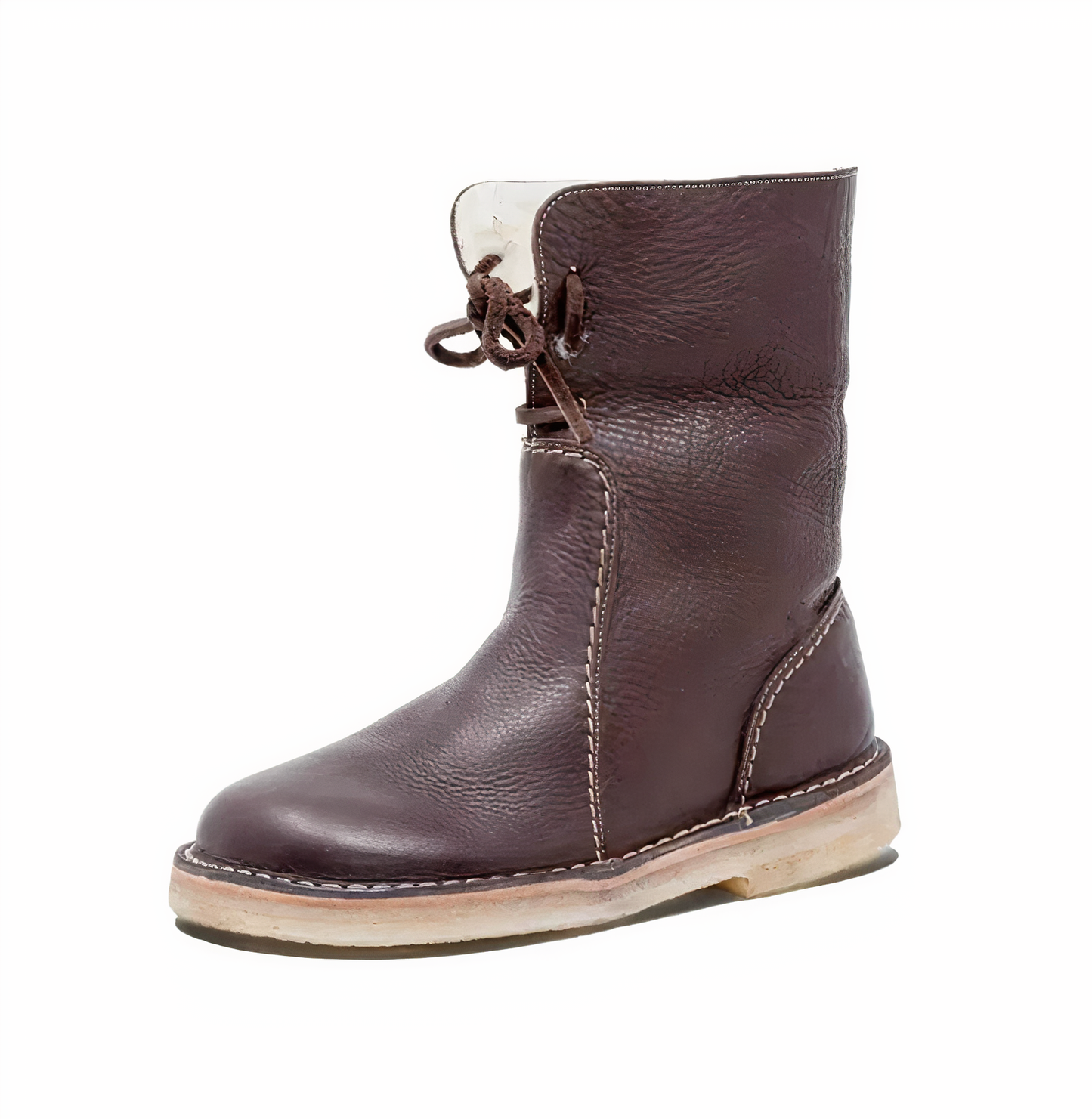 Stylish leather snow boots - Andrea