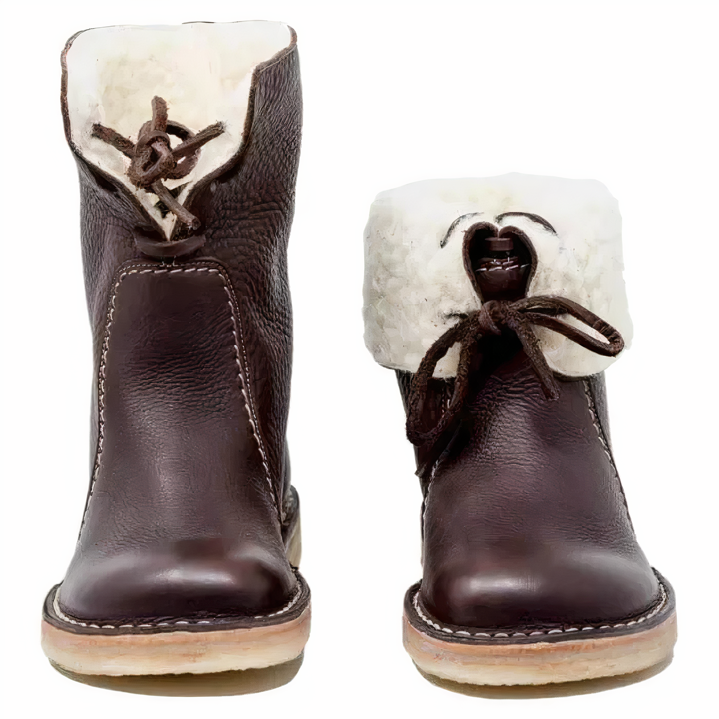 Stylish leather snow boots - Andrea