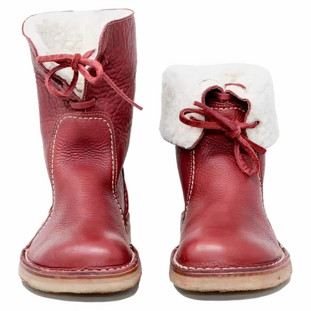 Stylish leather snow boots - Andrea