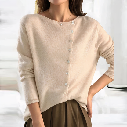 Stylish cardigan with beautiful button placket - Arleth