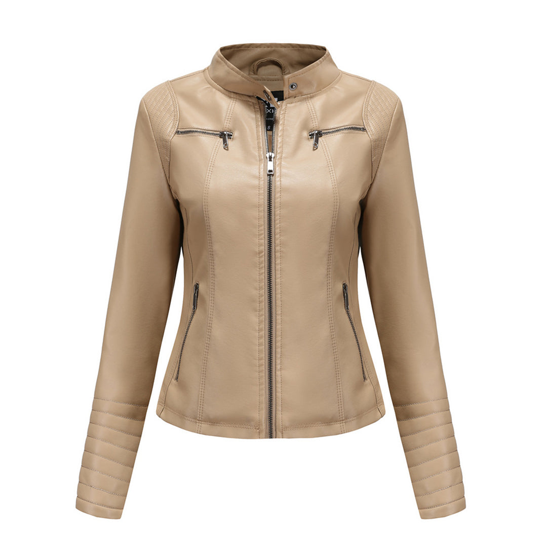 MARIJA - Elegant leather jacket for a timeless look