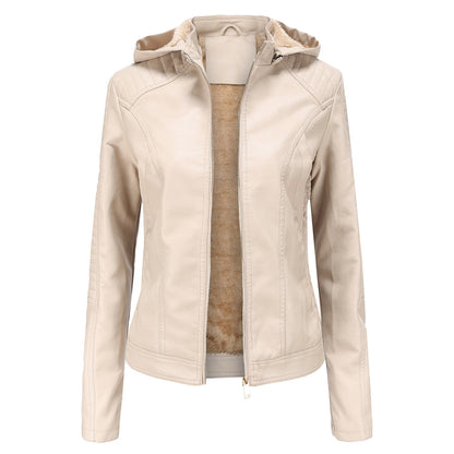 MIRJETE - Elegant leather jacket for a trendy look