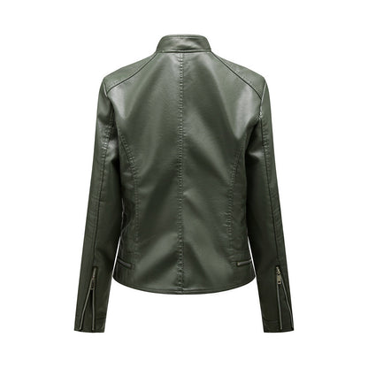 SLAVKA - Elegant leather jacket for a trendy look
