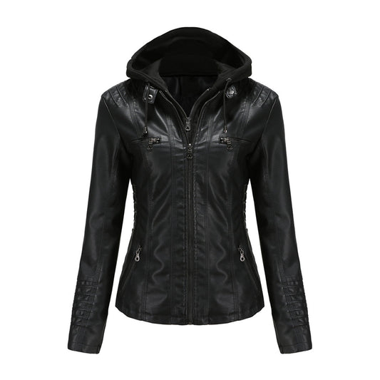 Stylish leather jacket for women - BARBARA