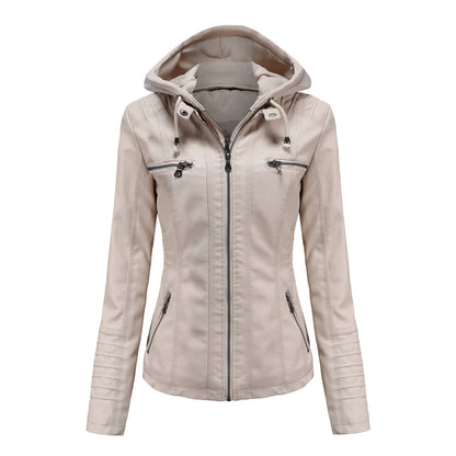 Stylish leather jacket for women - BARBARA