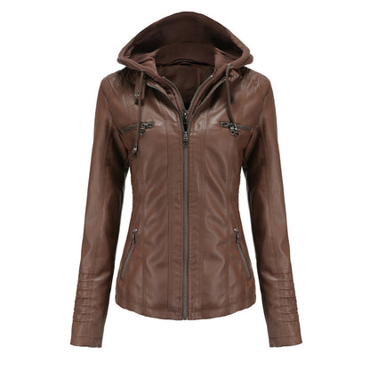 Stylish leather jacket for women - BARBARA
