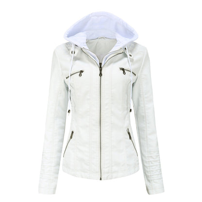 Stylish leather jacket for women - BARBARA