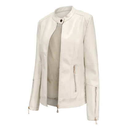 FRANICA - Elegant leather jacket for a timeless look