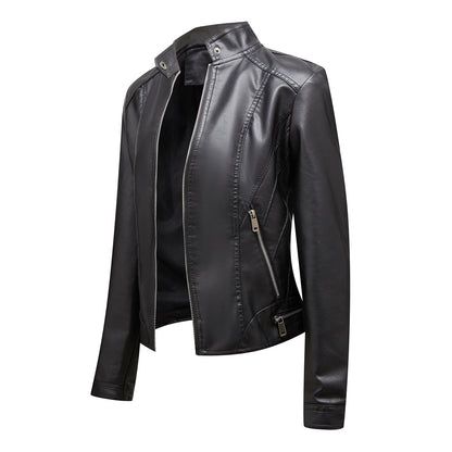 SLAVKA - Elegant leather jacket for a trendy look