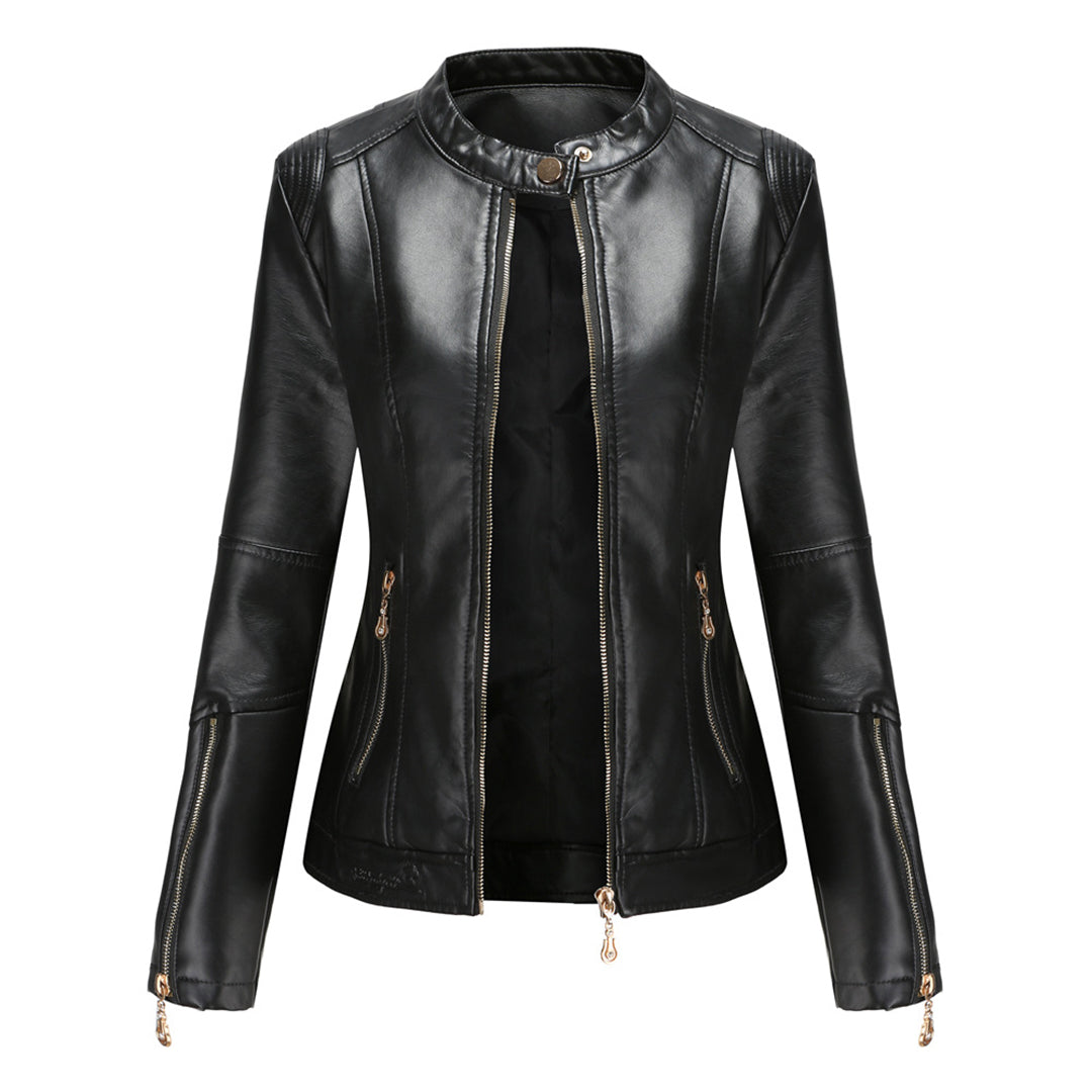 FRANICA - Elegant leather jacket for a timeless look